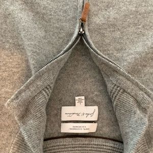 NORDSTROM MEN CASHMERE QUARTER ZIP